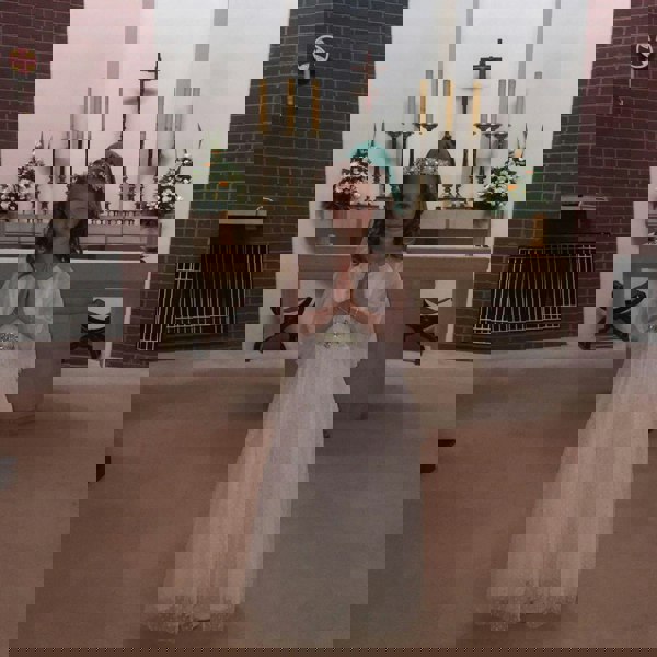 Young girl at communion