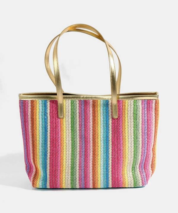 Pia Rossini Delfina - Stripe Beach Bag