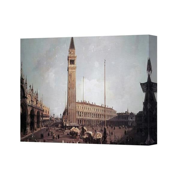 Benjamin Tate Design Venice Saint Marks Square Campanile Tower Canvas Print