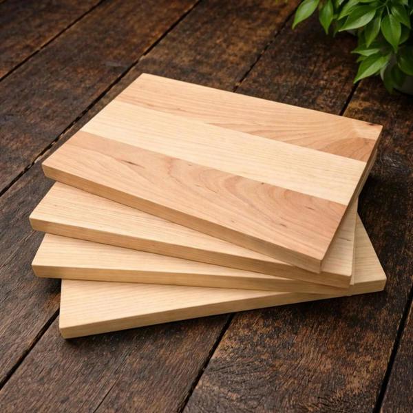 Giraffes & Craftz Rustic Hickory Placemats - Thick Luxury Handmade Wooden Placemats
