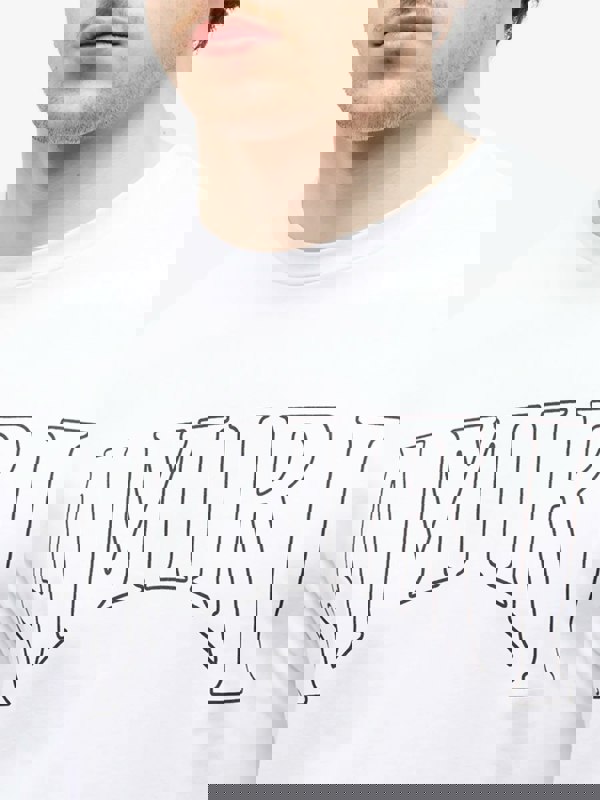 AMIRI SUN LONG SLEEVE TEE WHITE