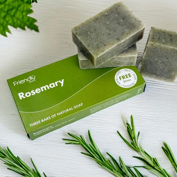 Friendly Soap 3 Pack - Natural Soap - Rosemary
