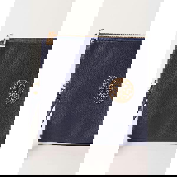 Blue Vanilla Clutch Pouch With Strap