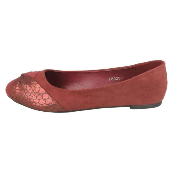 Spot On Ladies Spot On Twist Vamp Ballerinas