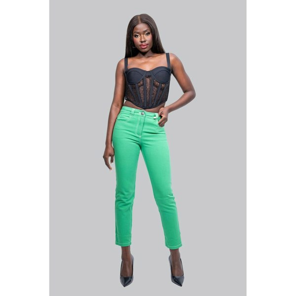 IvyEkongFashion Jeans JONI Green Skinny Jeans