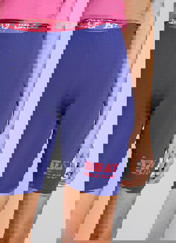 Beat Girlz Club Two Pack Flip Cycle Short - Hot Pink/Purple