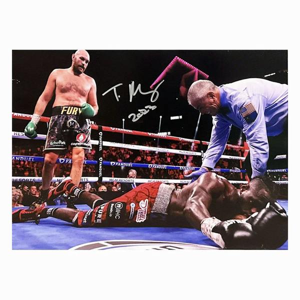 Tyson Fury signed 16x12 photo — Unframed