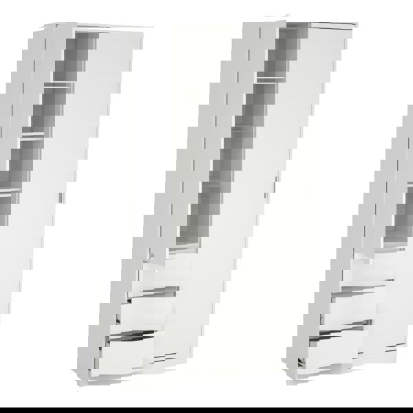Furniture To Go Naia Wardrobe with 1 Sliding Door and 1 Door + 3 drawers in White