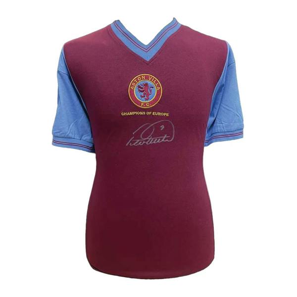 Unbranded Peter Withe signed Aston Villa 1982 Champions of Europe shirt — Framed