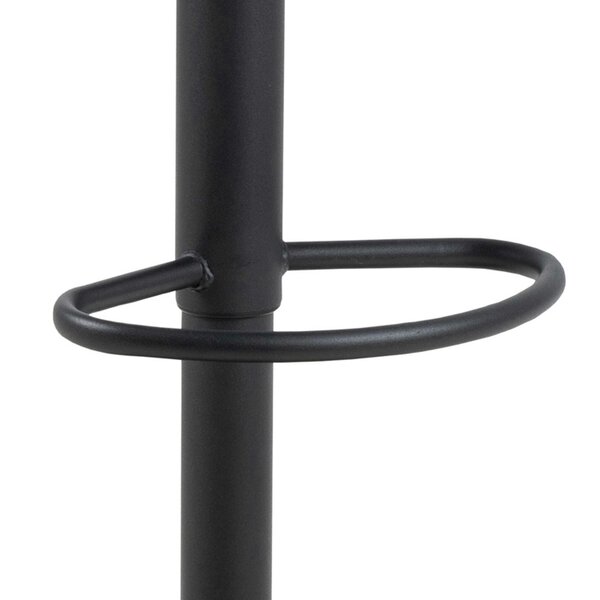 Wyld Haus Mossfield Light Grey Brown Height Adjustable Swivel Bar Stool