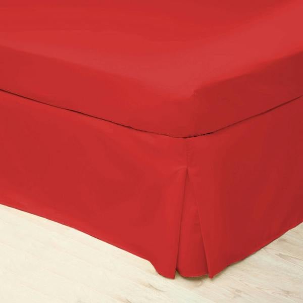 Belledorm Easycare Percale Platform Valance - Red - 