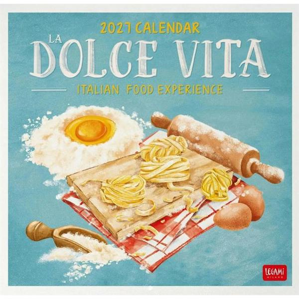 La Dolce Vita, Italian Food Calendar 2027, Wall Calendars, Month To View, Lifestyle, Gift