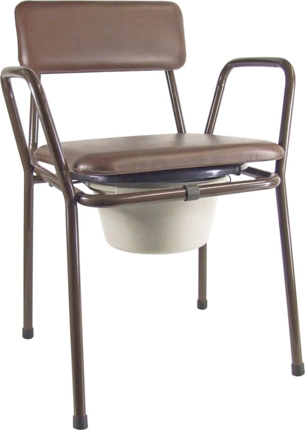 Aidapt Kent Stacking Commode Chair Brown