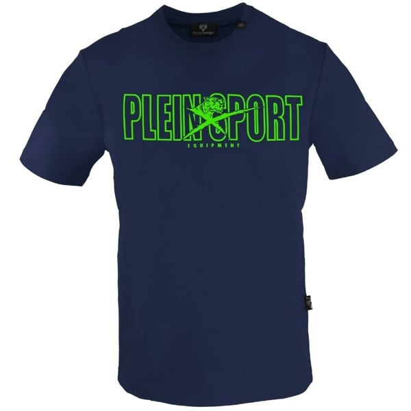 Plein Sport Bold Branded Logo Navy Blue T-Shirt S