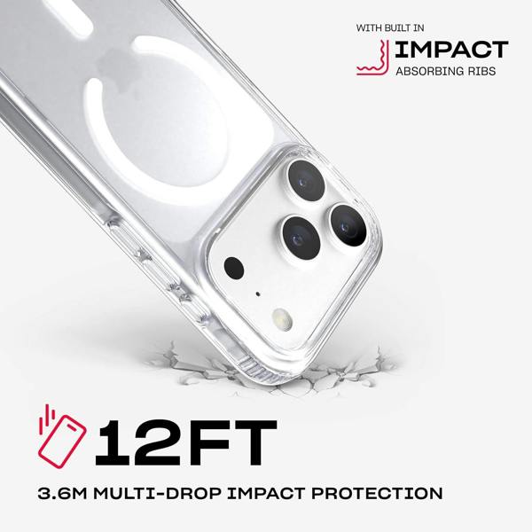 Tech21 Evo Clear Case with MagSafe for iPhone 17/18 Pro 6.3" Clear - T21-11655