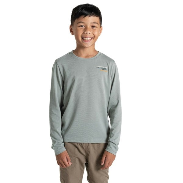Craghoppers Childrens/Kids Cruz Nosilife Long-Sleeved T-Shirt - Lichen Green