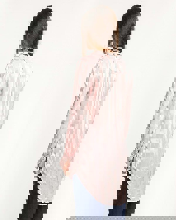 French Connection Katalina Striped Floral Embroidered Blouse