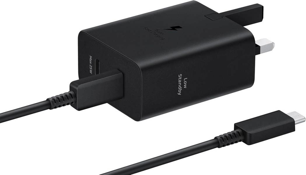 Samsung 50W USB C Mains Charger with 5 Amp Type C Cable Black UK Plug - EP-T5020XBEGGB