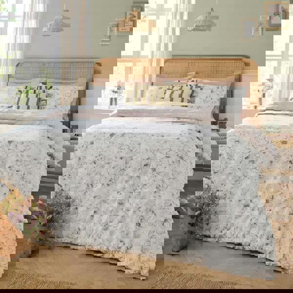 Wylder Bella Reversible Floral Duvet Cover Set - Natural