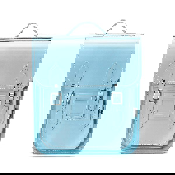 Pastel Baby Blue Leather City Backpack - Backpack - Zatchels