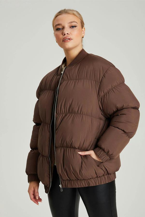 Urban Bliss Oversized Gathered Puffball Puffa Coat