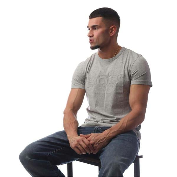 Boss Mens Teebo T-Shirt - Pastel Grey - 