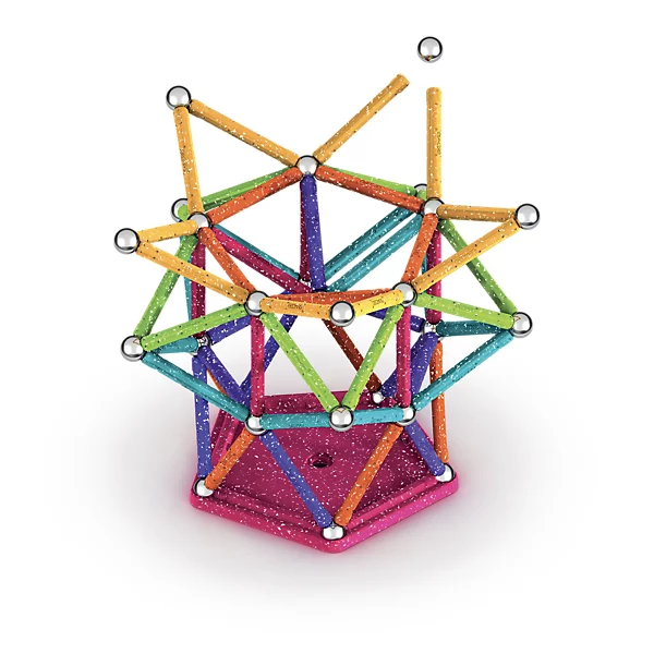 Geomag Classic Magnetic Glitter Panels - 142 Pieces