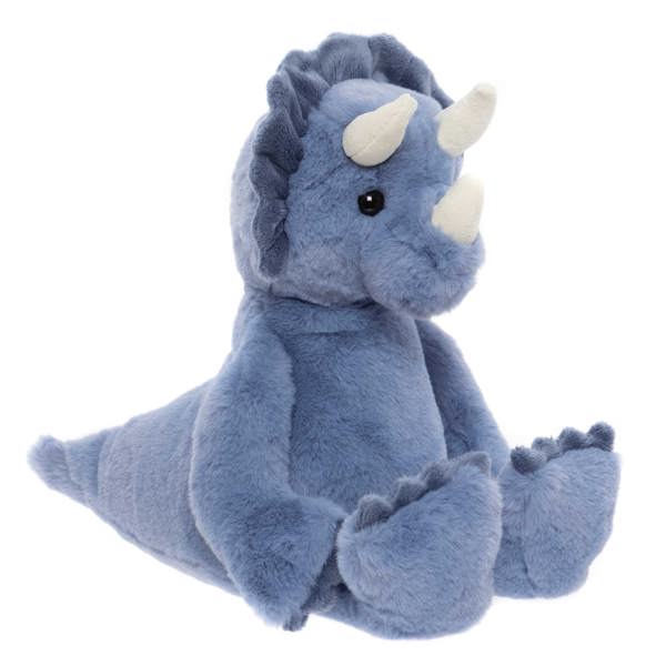 Charlie Bears Troy Triceratops Denim Blue L