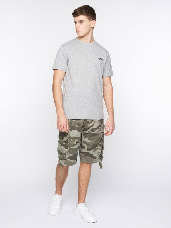 Crosshatch Jimster Shorts Olive Camo