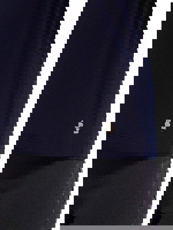 PennyPlain High Back V-neck Top - French Navy