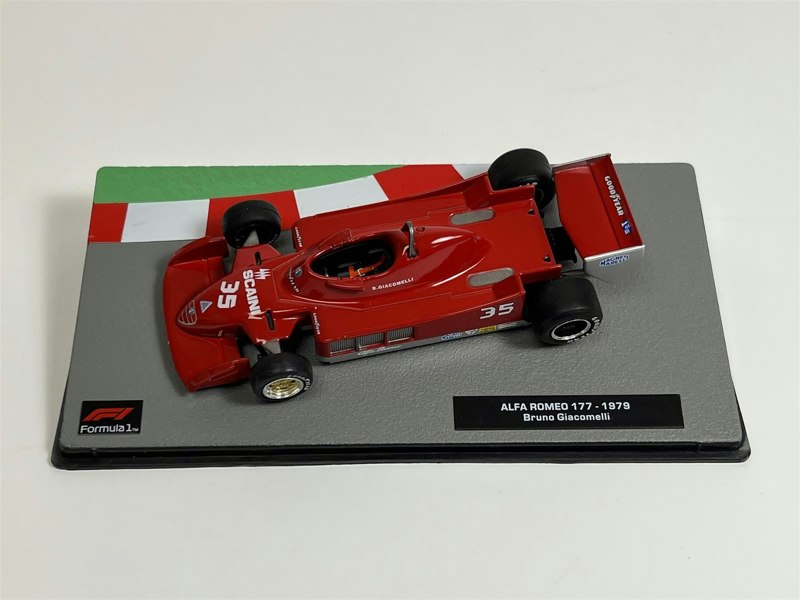 F1 Collection Bruno Giacomelli Alfa Romeo 177 1979 1:43 Scale