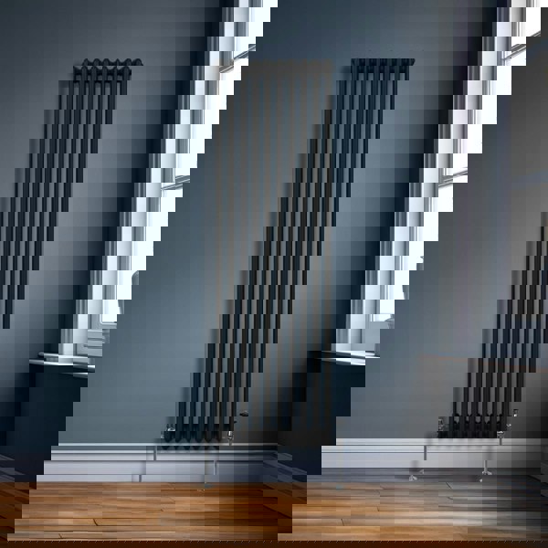 Monstershop Traditional 3 Column Radiator - 1800 x 472mm - Black