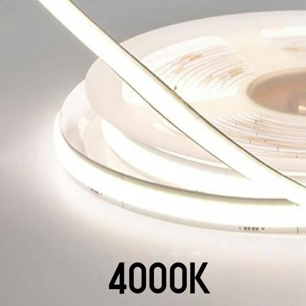 ENER-J 5 Meter 24V LED COB Strip, 4000K IP65 (Power Supply Not Included)