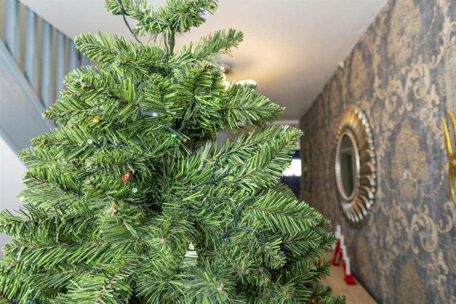 7ft Green Imperial Pine Pre-Lit Artificial Christmas Tree with Multicolour LEDs image 5