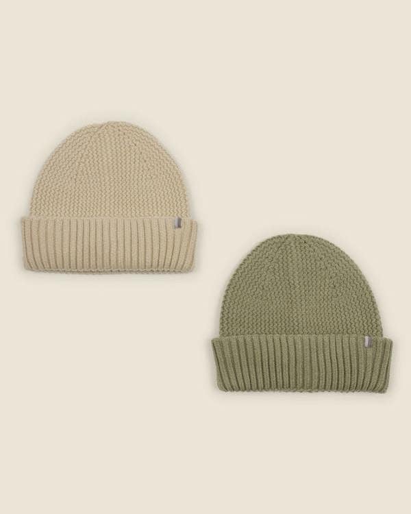 Larsson & Co Kuhmo - Zig Zag 2 Pack Knitted Beanie Hat