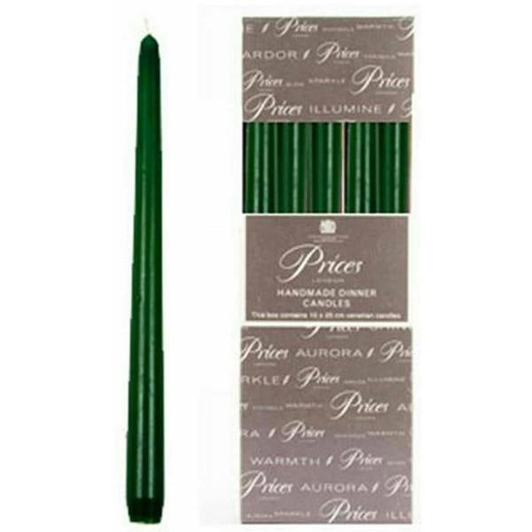 Prices Candles Venetian Candles (Pack Of 10) - Evergreen - 