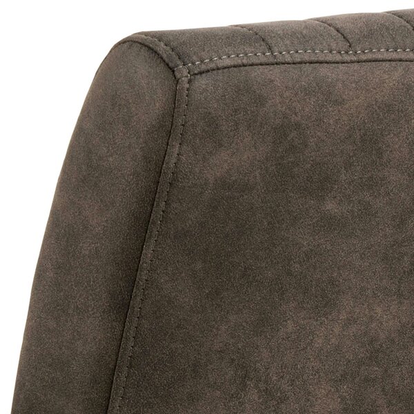 Wyld Haus Set of 2 Grey Upholstered Helsinki Dining Chair Ribbed Back