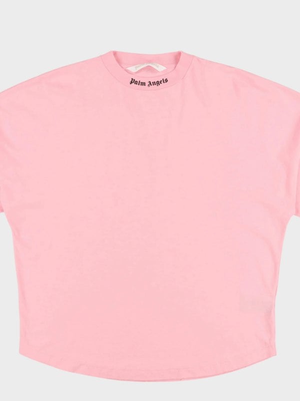 Palm Angels Classic Logo Long Sleeve Tee 'Almond Blossom' - Womens