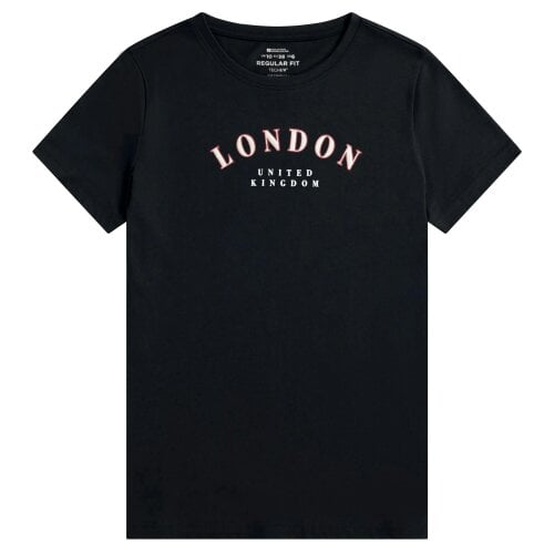 Mountain Warehouse Womens London Graphic Print Short-Sleeved T-Shirt - Dark Blue