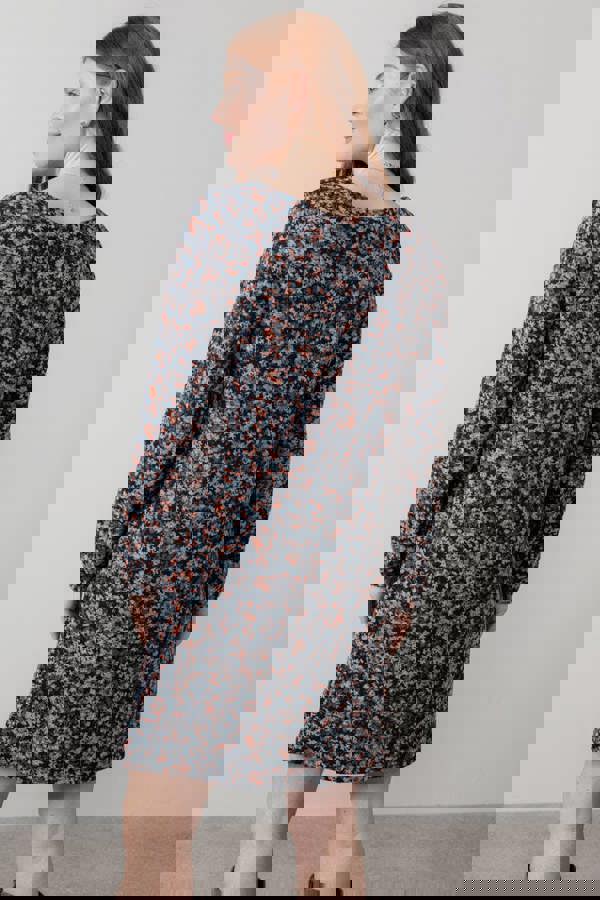 Lily & Me Spruce Ditsy Print Swing Dress Red