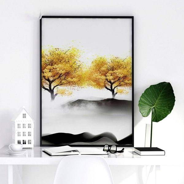 Office prints for the wall | set of 3 framed wall art