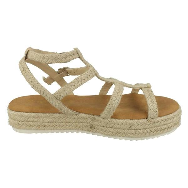 Savannah Ladies Savannah Platform Rope Sandals