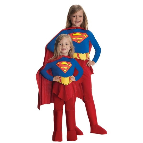 DC Comics Girls Supergirl Costume - Red/Blue/Yellow