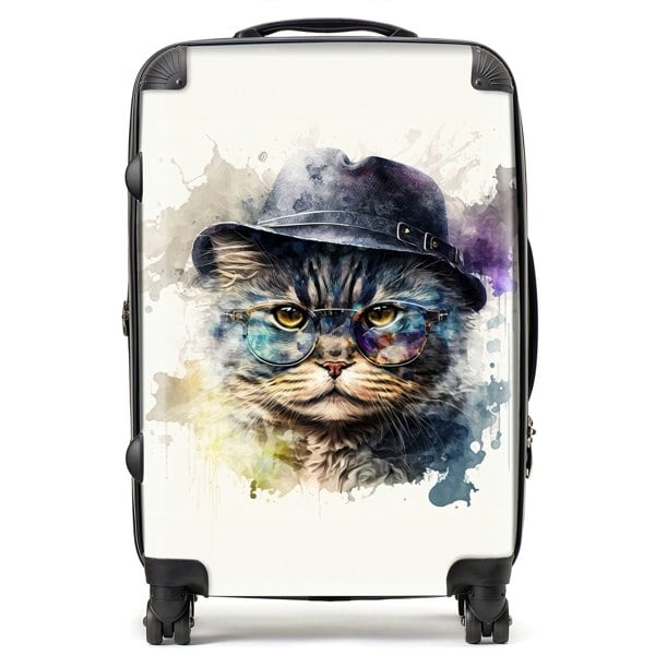 Warren Reed Selkirk Rex Cat Splashart Suitcase