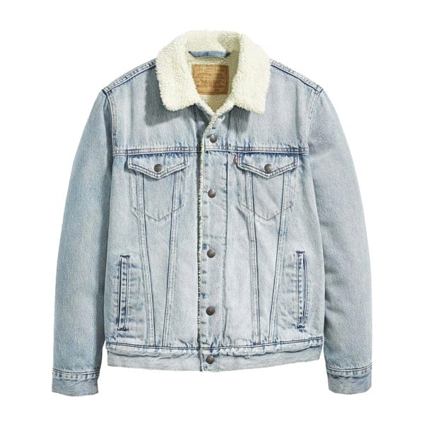 Levis Mens Type III Sherpa Trucker Jacket - Blue