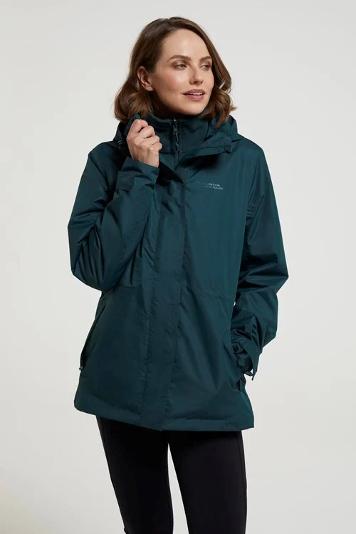 Mountain Warehouse Womens/Ladies Fell II 3 In 1 Jacket - Dark Green