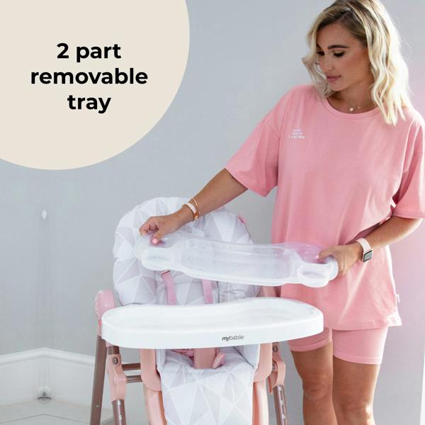 My Babiie MBHC8 Premium Highchair - Billie Faiers Rose Gold