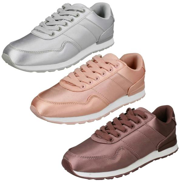Reflex Ladies Reflex Satin Trainers F7078