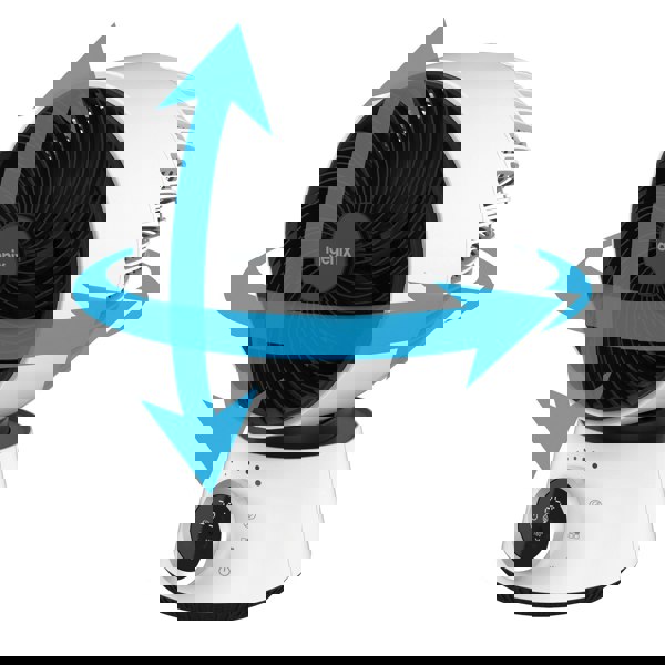 igenix Digital Air Circulator Turbo Fan, 9 Inch, White