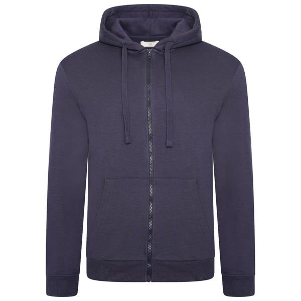 Smart Living Men's Zip-Up Hoodie - Eco-Friendly, Soft & Stylish - Navy